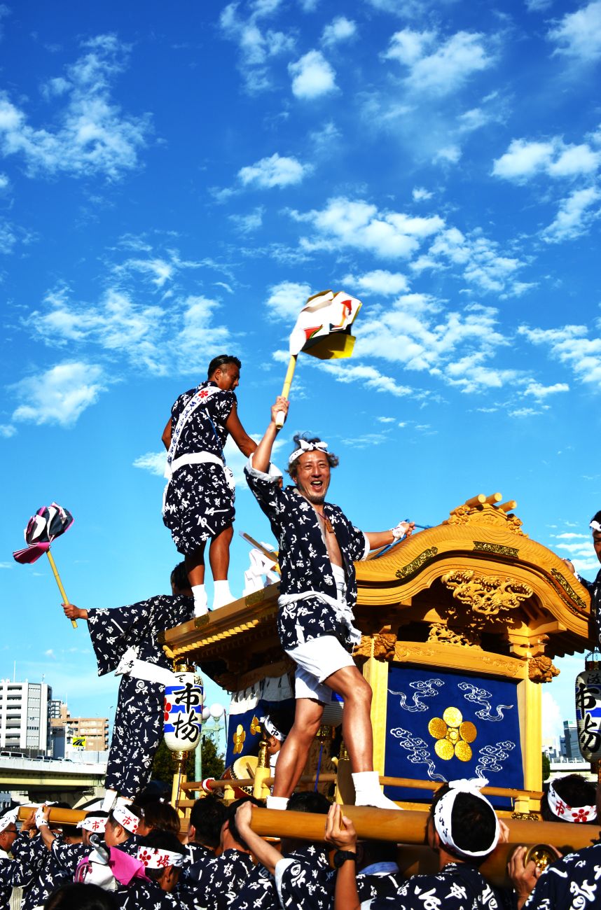 vibrant traditional festival celebration in japan